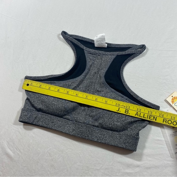 Gray Sports Bra NWT padded  Women’s Medium Nylon Medium Spandex - Picture 6 of 7